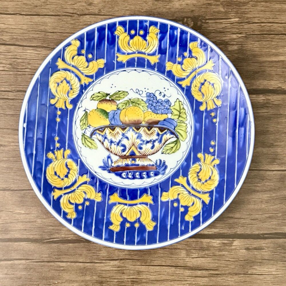Vintage HP Chinese Porcelain Decorative Plate | Hand Painted | Not For Food Use